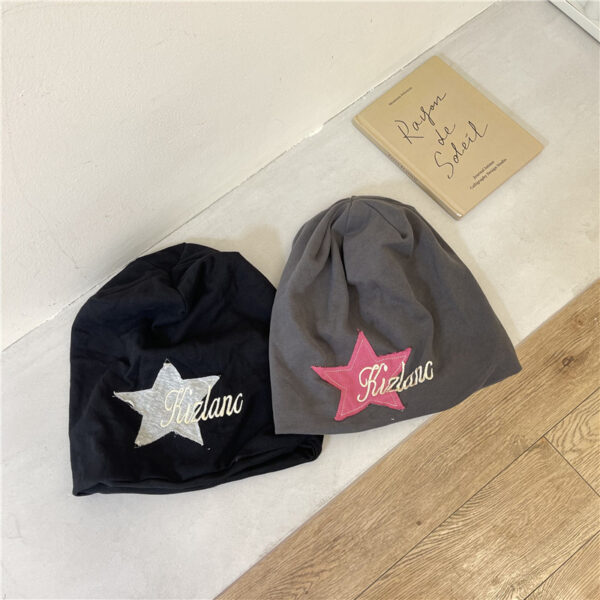Wholesale Cotton Polyester Autumn Winter Hip Hop Stars Embroidered Baotou Cap