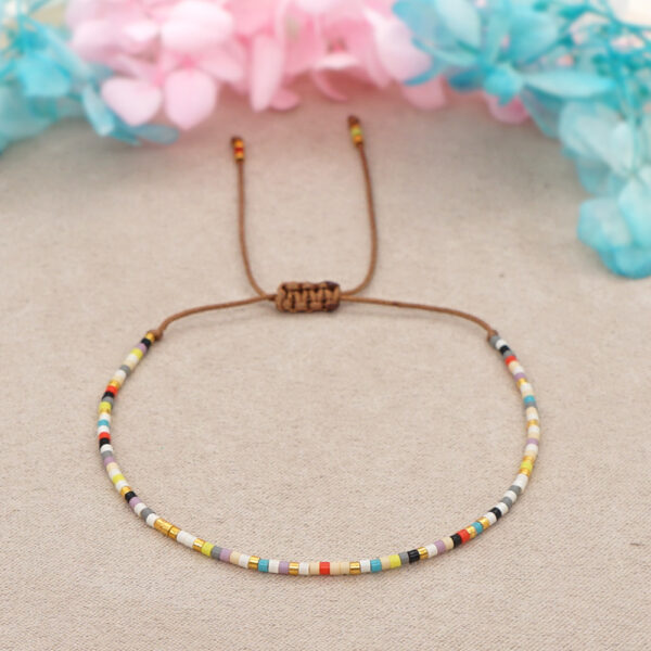 Wholesale Bohemian Rainbow Glass Bracelet