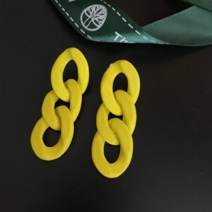 0634 yellow chain 925 silver needle