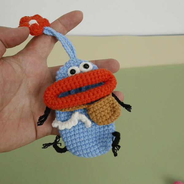 O1CN01dU1aYy1RxZPSIyNeE_2856852178-0-cib Wholesale Cartoon Cute Handwoven Sausage Mouth Coin Purse Keychain