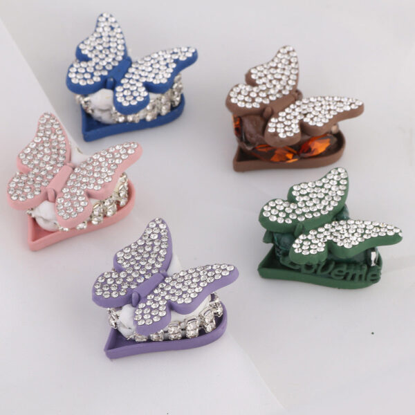Wholesale Love Butterfly Polymer Clay Diamond Ball Straight Hole Beads