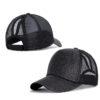 Wholesale Ponytail Sunscreen Fashion Hollow Mesh Baseball Cap