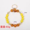 Wholesale Wooden Beaded Wrist Keychains