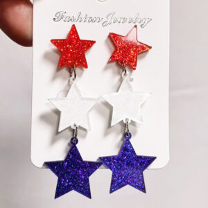 Five-pointed star earrings
