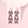 Wholesale MAMA Mother's Day Diamond Pearl Earrings