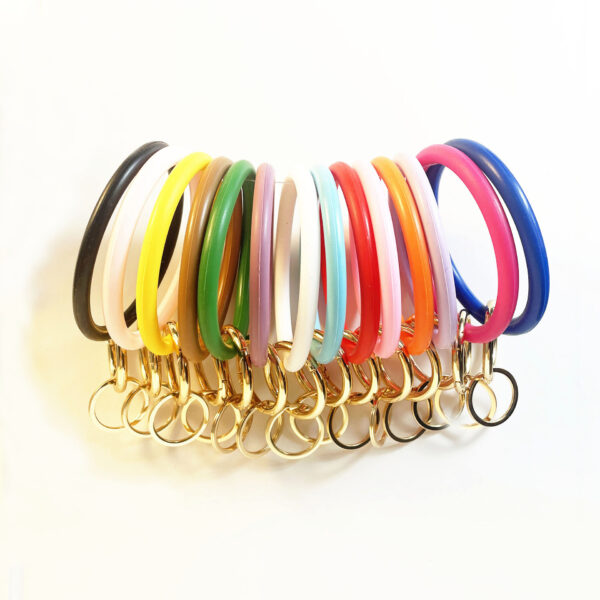 Wholesale Silicone Bracelet Anti-Lost Portable Wrist Keychain