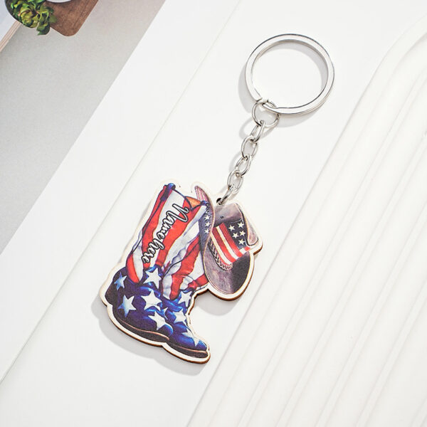 Wholesale Western Cowboy Leather Shoe Keychains