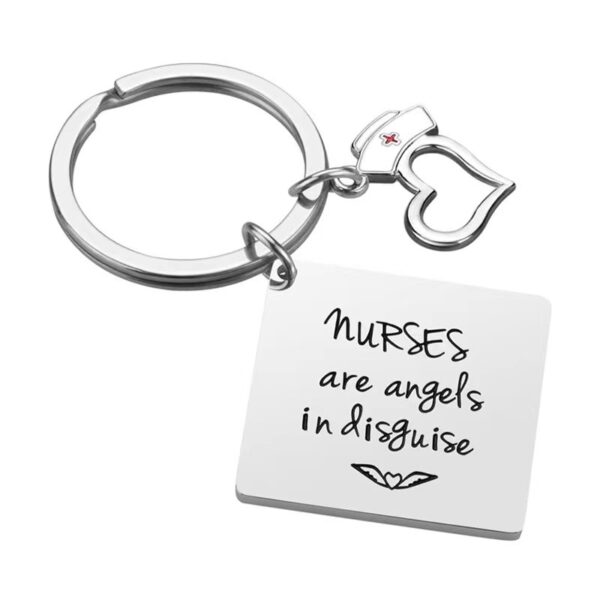 Wholesale Stainless Steel Creative Nurses Day Keychain