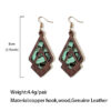 O1CN01dZUVLZ1zp30eakq9w_2215459036762-0-cib Wholesale Retro Genuine Leather Western Cowhide Embossed Inlaid Wood Geometric Hollow Earrings