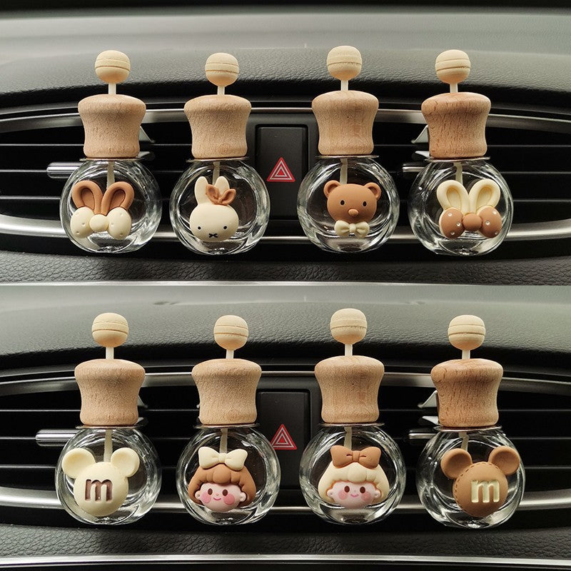 Wholesale Car Air Conditioning Vent Decoration Cute Ornaments Perfume Empty Bottle