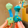 Wholesale Creative Cartoon Telescopic Dinosaur Doll Toy Car PVC Keychain