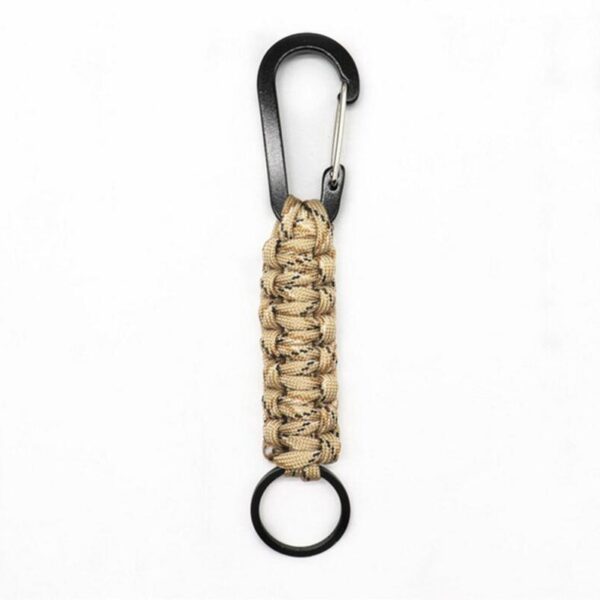 Wholesale Hand-woven Seven Core Ribbon Outdoor Sports Hiking Buckle Keychain
