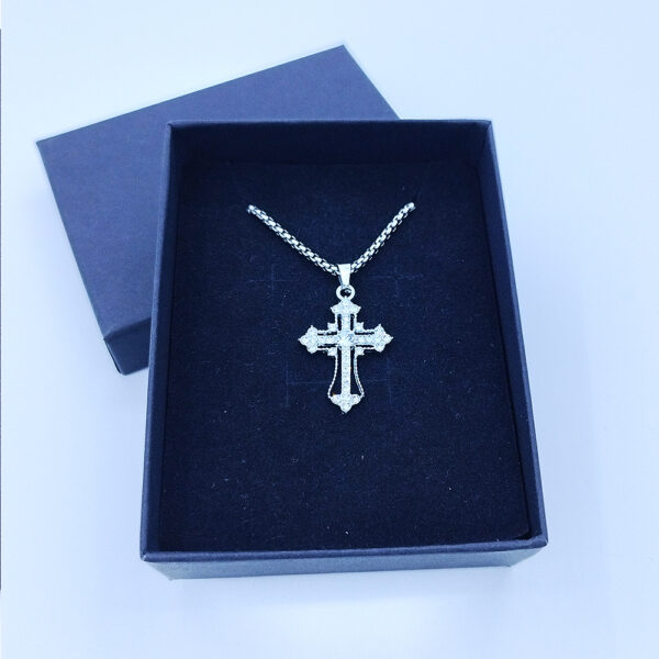 Wholesale Diamond Cross Alloy Necklace