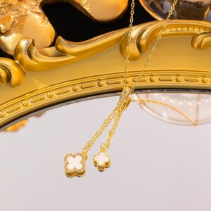 Two-Pendant Four-Leaf Clover Necklace