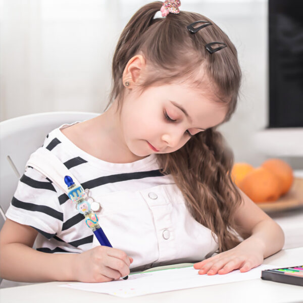 Wholesale Beadable Pnes Colorful Gradient Stylus Pen DIY Plastic Pen