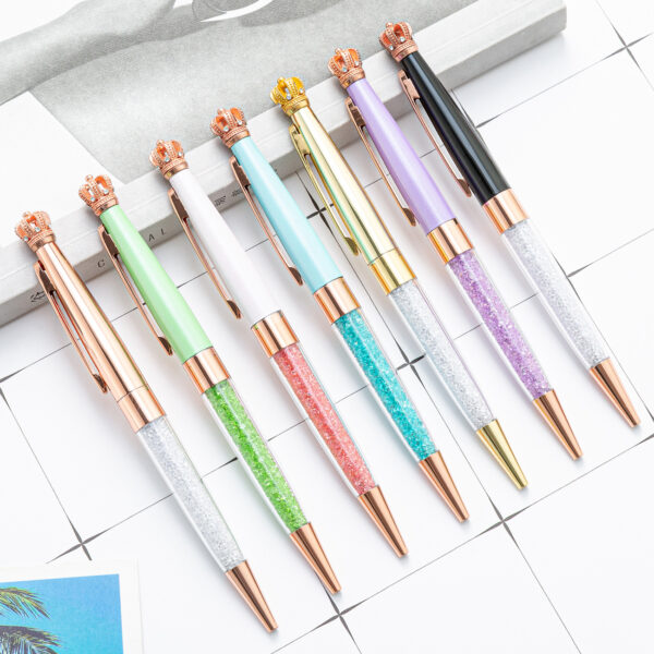 Wholesale Metal Crown Crystal Pen