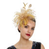 Wholesale Feather Organza Topper Headband