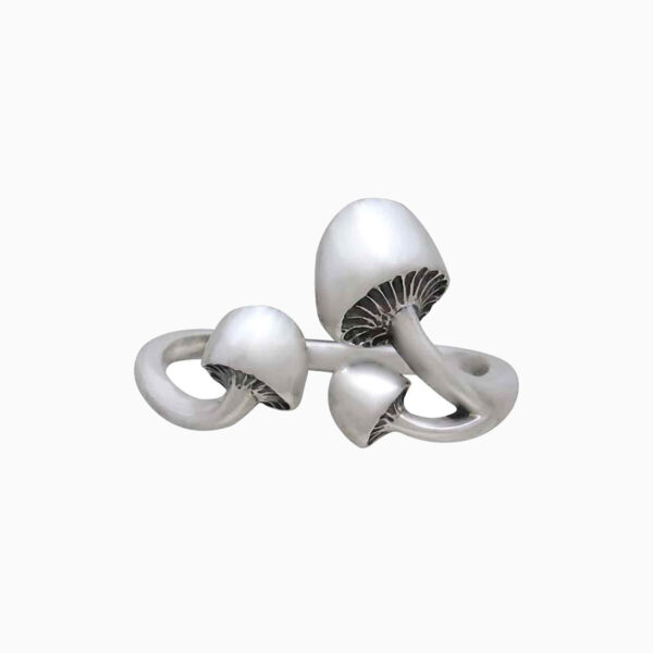 Wholesale Alloy Open Mushroom Rings