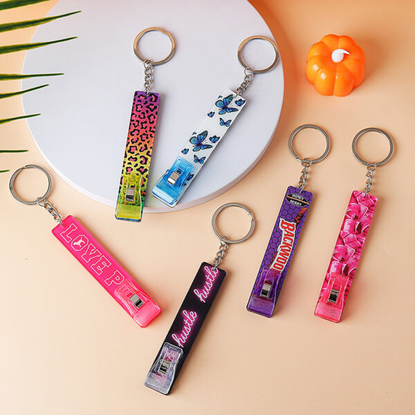 Wholesale Contactless Card Reader Clip Acrylic Keychain