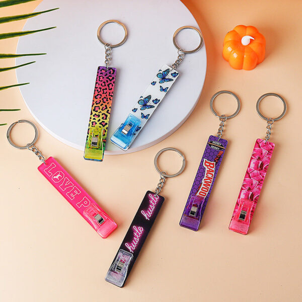 Wholesale Contactless Card Reader Clip Acrylic Keychain