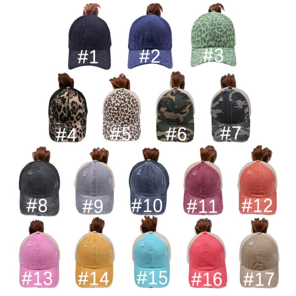 O1CN01dj8WZw1tQQCCEfyWF_2200785645896-0-cib Wholesale Polyester Washed Crossover Ponytail Baseball Cap