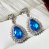 O1CN01djevpn1jNXFzHiRZw_3551054536-0-cib Wholesale Water Drop Blue Zircon Blue Gemstone Earrings
