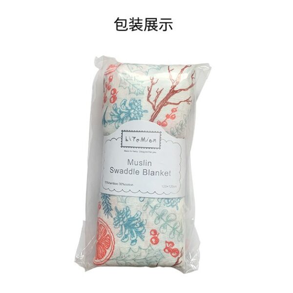 Wholesale Wrapping Yarn Bamboo Fiber Baby Swaddling Towel Throw Blanket Bath Towel