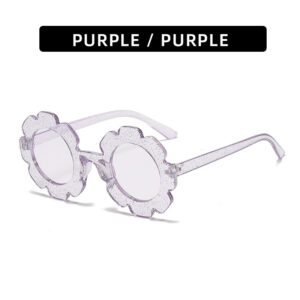 C44-transparent purple frame transparent purple film (Glitter)
