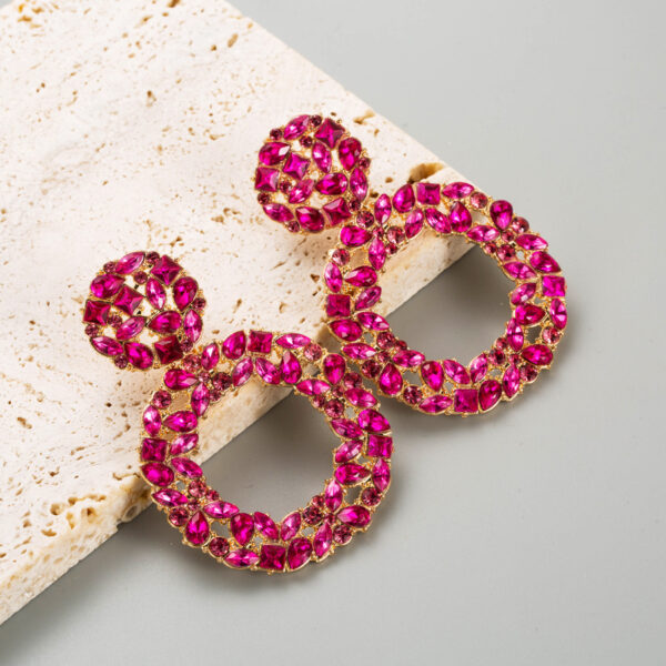 O1CN01dk5Qf42LDsQIwfpay_2206398079659-0-cib Wholesale Alloy Diamond Round Full Diamond Earrings