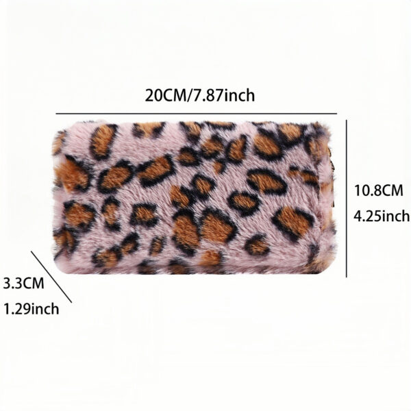 Wholesale Plush Leopard Print Zero Wallet
