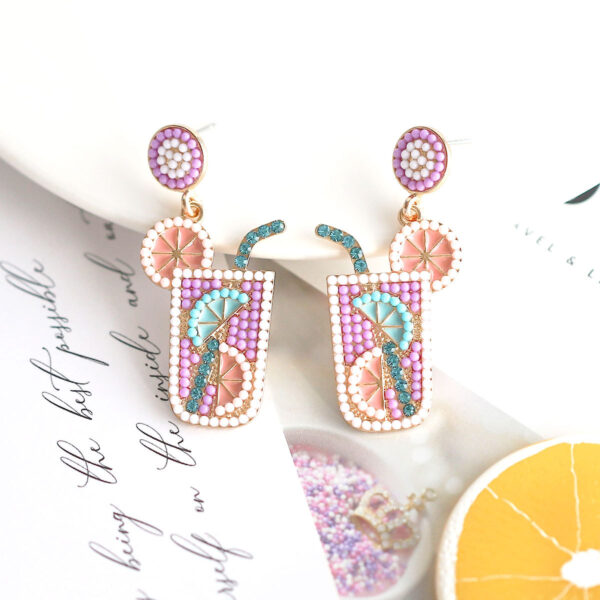 O1CN01dmGZr11K1Dib02M1U_2863701103-0-cib-1 Wholesale Small Fresh Fruit Drink Rice Bead Earrings