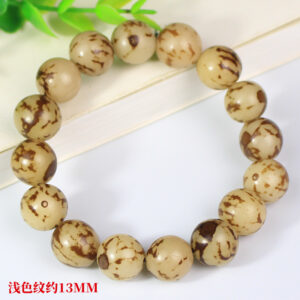 Flower bodhi root bracelet light color