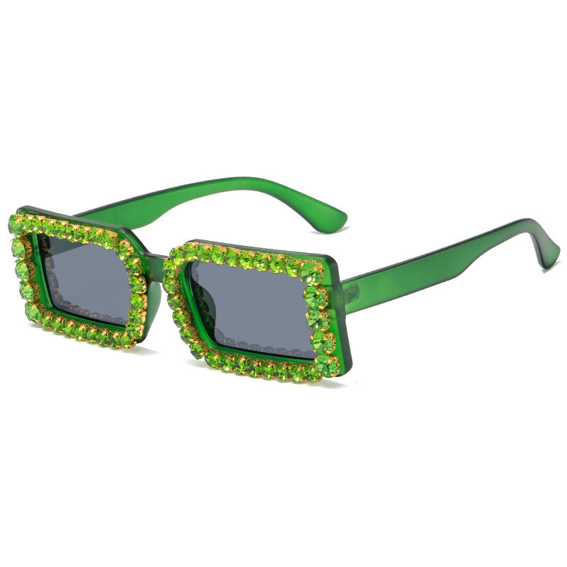 Wholesale PC Small Frame Sunglasses with Diamonds