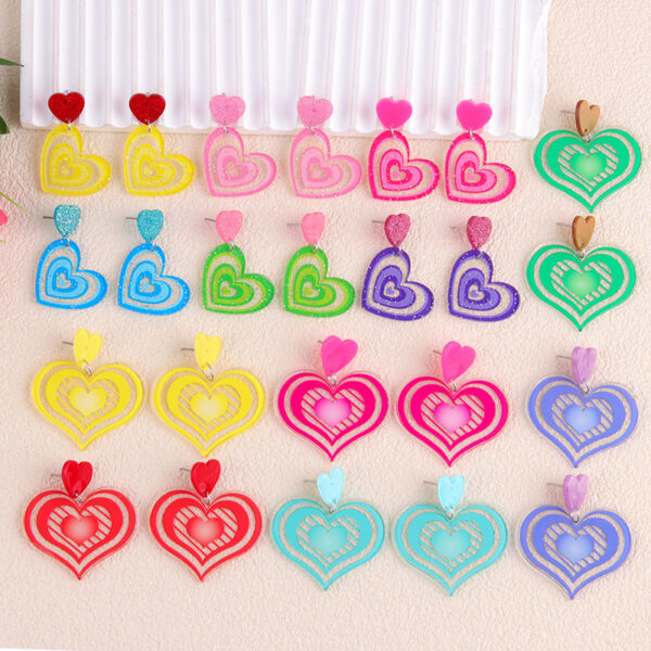 O1CN01dpQ8st1T3MGMcMusU_2677772326-0-cib Wholesale Valentine's Day Heart Acrylic Earrings