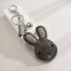 Wholesale Rabbit Diamond Metal Keychains