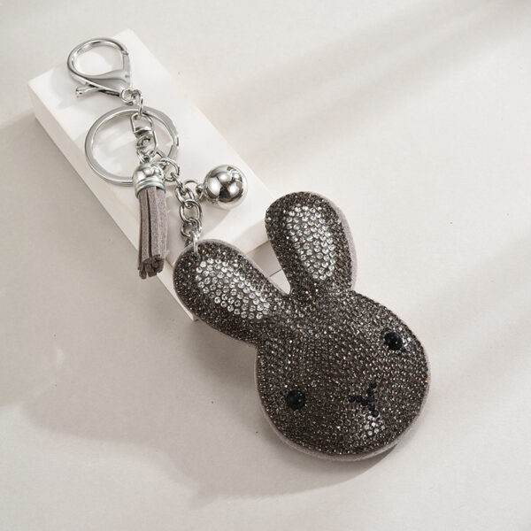 Wholesale Rabbit Diamond Metal Keychains