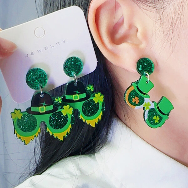 Wholesale Saint Patrick Sunglasses and Acrylic Earrings