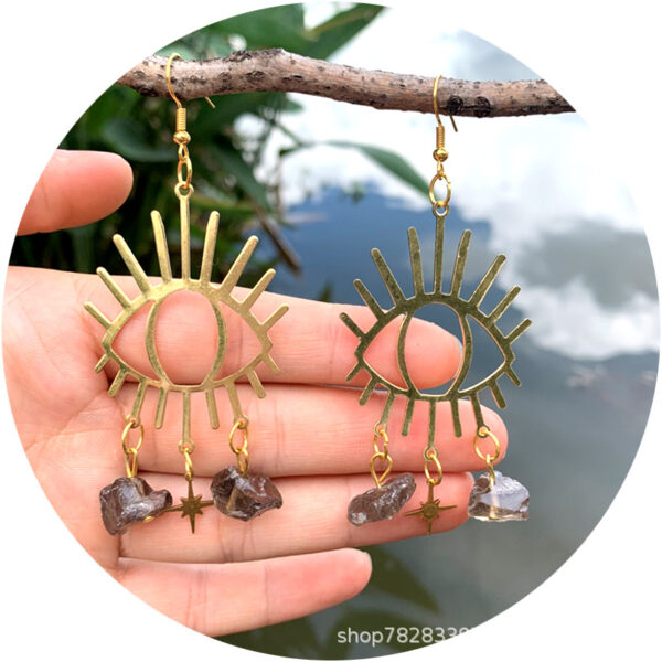 O1CN01dr5uiB1iLPrzBlAJK_2213113774396-0-cib Wholesale Devil Eye Teardrop Alloy Earrings