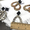 Wholesale Leopard Zebra Vintage Wood Earrings