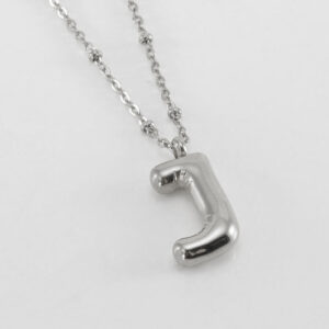 Steel letter J (with chain)