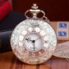 Wholesale Hollow Vintage Flip Alloy Pocket Watches