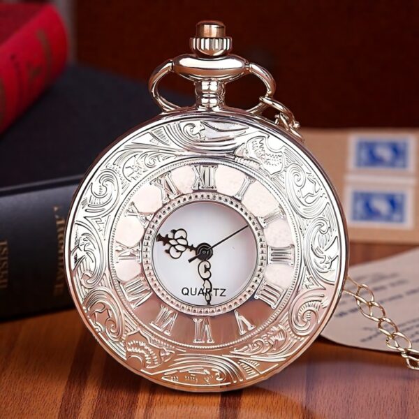 Wholesale Hollow Vintage Flip Alloy Pocket Watches