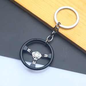 Silver steering wheel