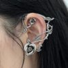 Wholesale Gothic Wind Metal Earrings Rose Earrings