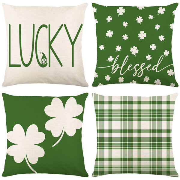 Wholesale of Green St. Patrick's Day Polyester Pillow Covers