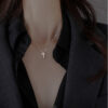 O1CN01dvrTCa2CI9QtJz7DX_2208411428450-0-cib Wholesale Cross Clavicle Versatile Silver Necklace