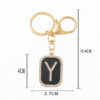 Wholesale Creative 26 English Letters Zinc Alloy Keychain