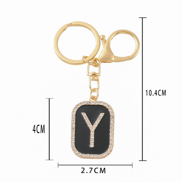 Wholesale Creative 26 English Letters Zinc Alloy Keychain