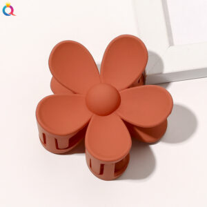 Frosted Big Flower Hairpin-Deep Orange / Factory direct sales