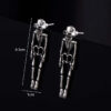 Wholesale Halloween Skeleton Exaggerated Dark Style Earrings